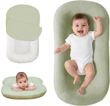 Baby Lounger, Bionic Design Baby Lounger for Newborn 0-24 Months, Soft Organic C