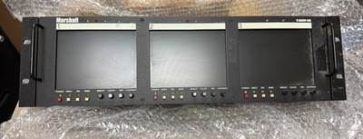 Marshall Electronics V-R563P-SDI 3x 5.6  LCD Rack Mounted Monitors UNTESTED READ