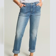 J. Jill NWT Curvy High Rise Straight Leg Ankle Bedford Wash women  s Jeans Size 2