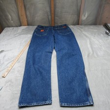Wrangler FR Jeans Mens 33x31 Medium Wash Denim Riggs Flame Resistant Workwear