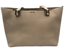 Calvin Klein Clean-Lined Leather Large Bar Tote