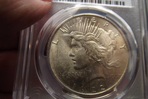 1922-P  Silver Peace Dollar   PCGS MS62 Nice luster and looks Much Better