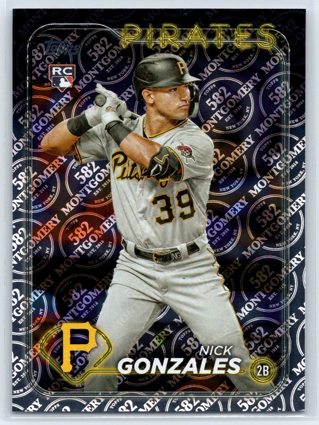 2024 Topps Nick Gonzales Rookie 582 Montgomery Club Parallel RC #168
