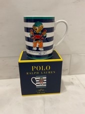 NEW Polo Ralph Lauren 14oz SEASIDE NANTUCKET BEAR Porcelain Coffee Tea Mug