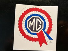Mgb Mgb-gt Mga Mgt New. Vinyl Sticker 2.8 Round