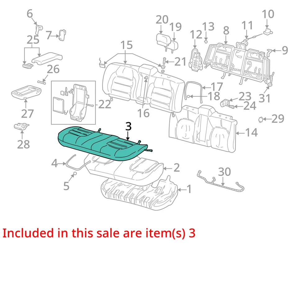 ПОДХОДИТ ДЛЯ 2002-2003 CADILLAC DEVILLE ЧЕХОЛ 88951315 - НОВЫЙ OEM 88951315 - Изображение 2 из 3