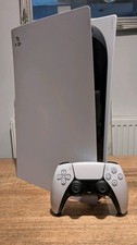 Sony PlayStation 5 Digital Console 825GB PS5 White With DualSense Controller