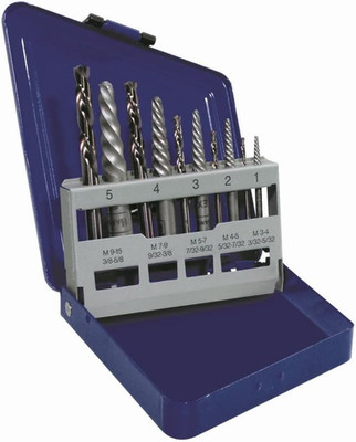 Irwin Tools IRWIN Screw Extractor/Drill Bit Set, 10-Piece (11119)
