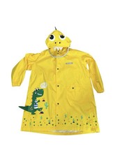 Kocotree Raincoat Yellow Dinosaur Hooded Waterproof Kids XL Jacket