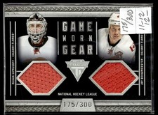 2011-12 Panini Titanium Game Worn Gear Dual Memorabilia Miikka Kiprusoff/Jay