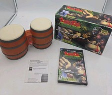 Donkey Kong Jungle Beat & DK Bongos Set (Nintendo GameCube, 2005) Complete!