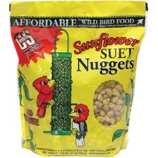 C S Nuggets CS06110 Bird Food, High-Energy, Sunflower Flavor, 27 oz Bag