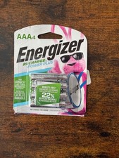 Energizer Recharge NiMH AAA 1.2 V 800 mAh Rechargeable Battery NH12BP4 4 pk new