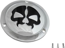 Cubierta Derby Calavera Dividida Drag Specialties Cromada Harley Dyna Super Glide 95-98
