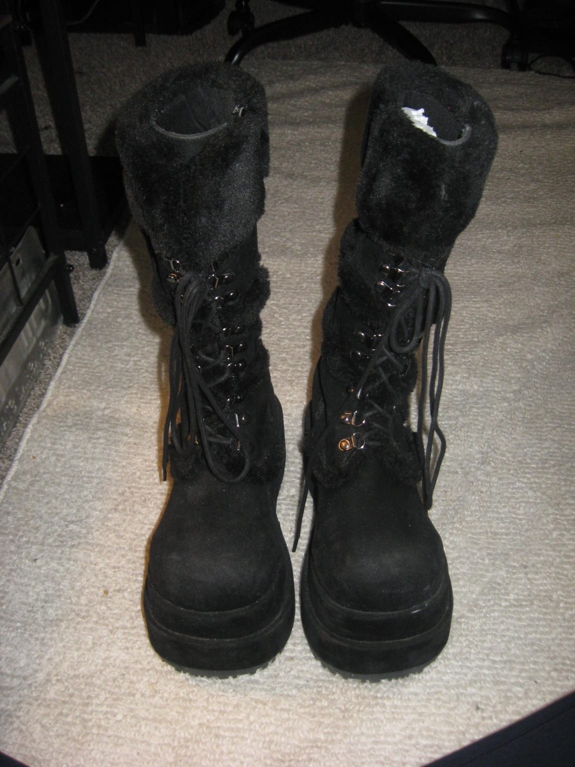 Demonia Women's BEAR-202 Platform Boots Size 11 Black Goth Punk