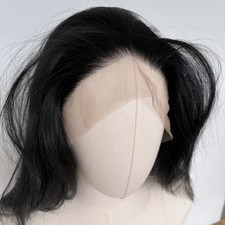 Off black Natural Synthetic Hair Women Lace Front Wigs Long Straight