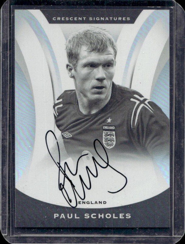 2017 Panini Nobility Paul Scholes Crescent Signatures Auto #CS-PSC England