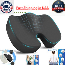 Memory Foam Seat Cushion Office Chair Car Seat Pad Coccyx Tailbone Pain Relief
