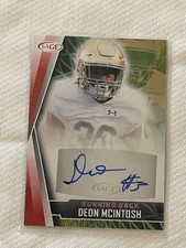 2022 SAGE #A-DM Deon Mcintosh Autographs Red Auto WSU Cougars