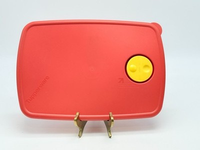 11'' Red TUPPERWARE Replacement Lid 3382 For Rectangle Containers 3990 3380 3381