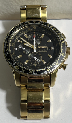 Seiko watch V172-0AC0 Flightmaster Solar Chronograph Men's need