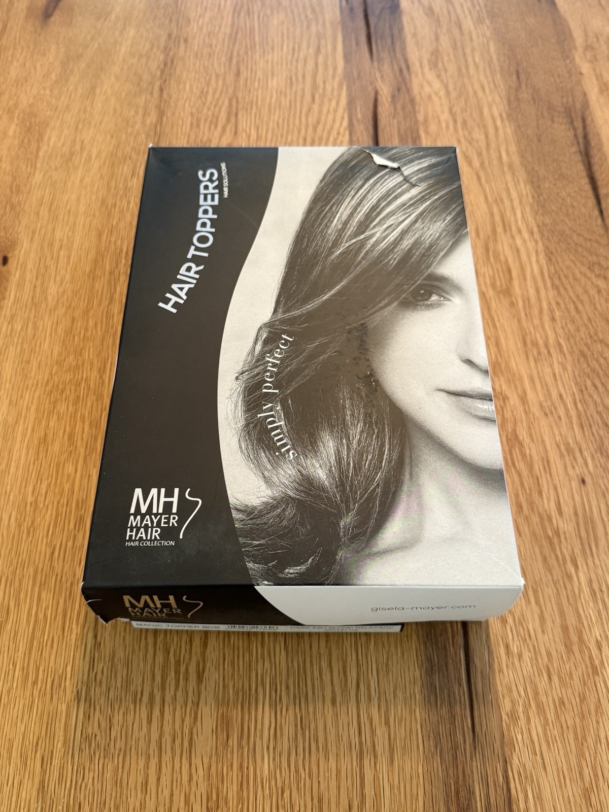 Gisela Mayer Hair Topper Magic Topper Bob Dark Ash Blond Balayage 25/14+10 Mono