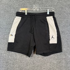 Jordan Shorts Mens Small Black Sweatshorts Jumpman Logo Fleece Standard Fit