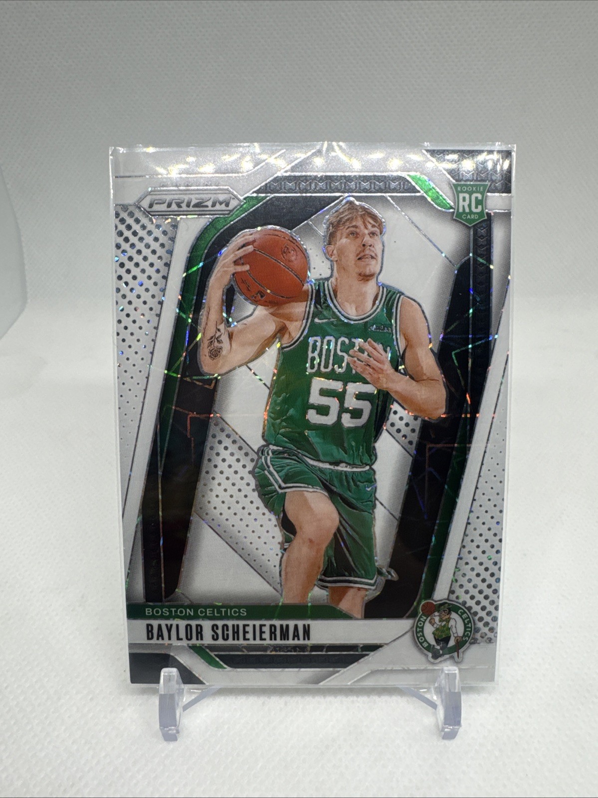 2024-25 Panini Prizm #236 Baylor Scheierman Prizms White Lazer #/275
