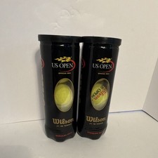 Wilson US Open Regular Duty Tennis Balls 3-Ball Cans Lot of 6 New