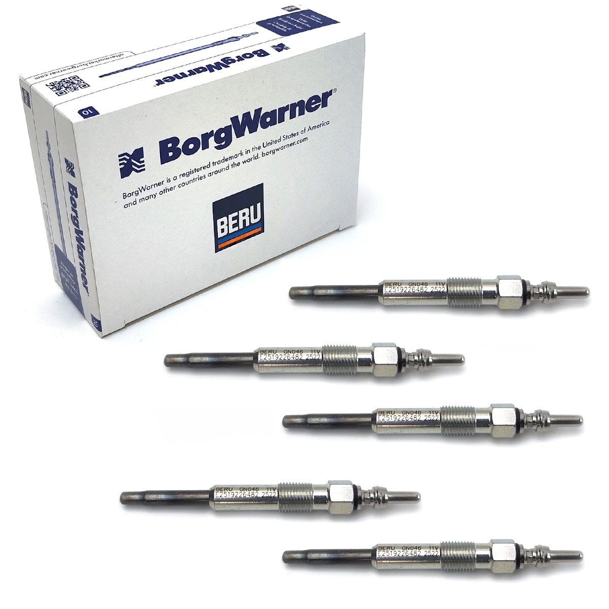 5x Beru Glow Plug GN046 for VW T5 Multivan Transporter Touareg 7L 2.5 Tdi