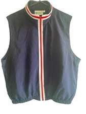 Lily's of Beverly Hills USA Full Zipped Vest top Vintage Americana Womens Small 