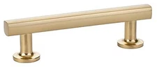 Emtek 86676US4 Emtek 86676 Freestone 5" C2C Bar Cabinet Pull Satin Brass