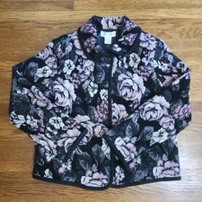 NWT Y2k Blazer Jacket 8 Tapestry Cottage Floral Dark Romantic Roses Feminine