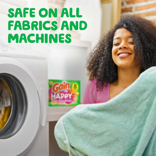 Gain Dryer Sheets, Happy, Hibiscus Hula Scent 60 Mega Dryer - FREE SHIPPING - Picture 8 of 11