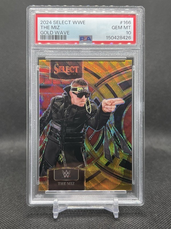 🔥PSA 10🔥 2024 Select WWE The Miz Gold Wave Prizm Premier Level 3/10
