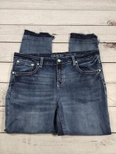 Grace in LA Womens P Skinny Size 18 Blue Denim Embroidered Cotton Blend Jeans I2