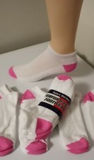 6 Pair Ladie's Performance Footwear Brand No Show Socks 9-11