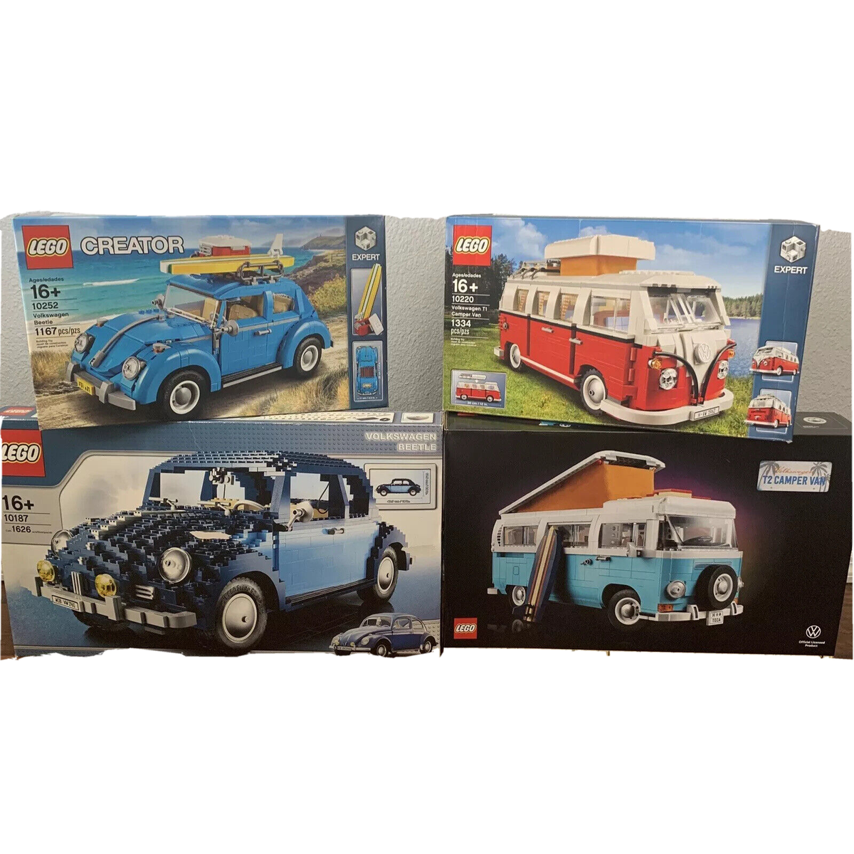 LEGO Creator Volkswagen Beetle T1 T2 Camper Vans 10187 10252