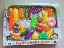 Pretend Food Play Set 22 Pieces Kitchen Play NEW freebies