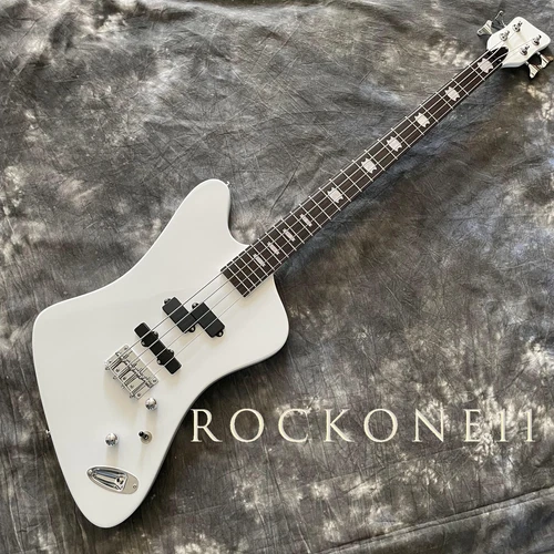 【For Repair】MV-65NS Nikki Sixx Electric Bass Guitar - Mahogany Body Chrome Parts