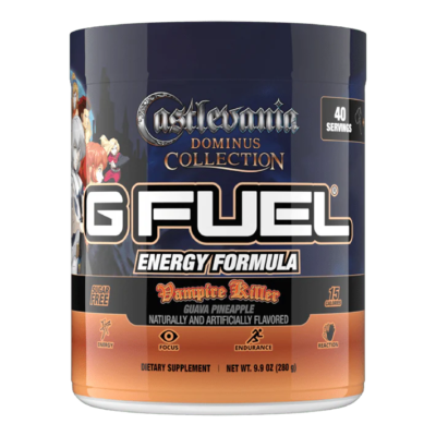 G Fuel Castlevania Vampire Killer Collector's Box Tub Shaker Cup +
