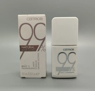 2x Catrice: Natural Base Coat 99% natürliche Inhaltsstoffe Nagellack - 2x 10,5ml
