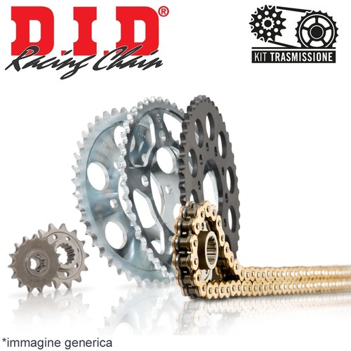 KIT TRASMISSIONE CATENA DID PREMIUM 15-42 HONDA 125 CBR 125 R 04-10 - Foto 2 di 3