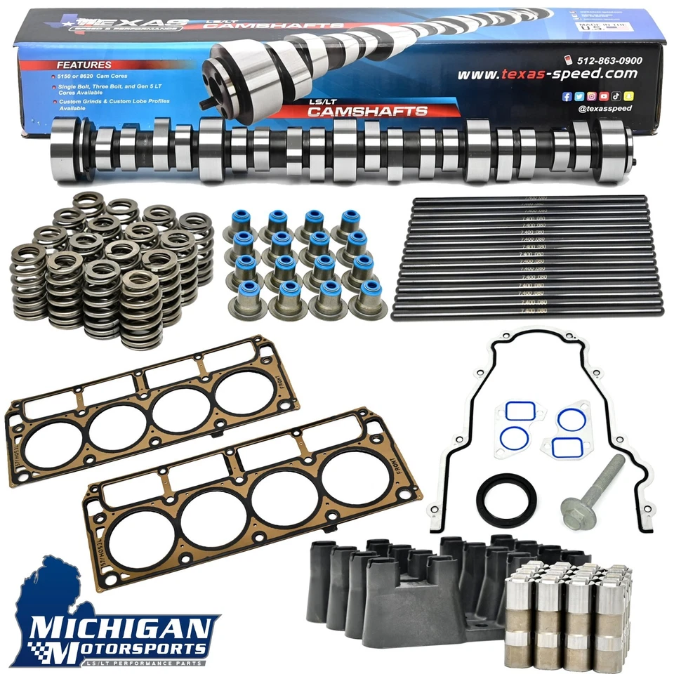 Texas Speed 4.8 5.3L Chopacabra Camshaft Kit with Lifters & Head Gaskets TSP Cam - Bild 1 von 4