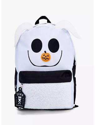 DISNEY Nightmare Before Christmas ZERO SCHOOL BACKPACK FUZZY NEW