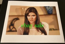 CARRIE FISHER Photo STAR WARS Slave Leia PRINCESS home portrait RARE fishnet top