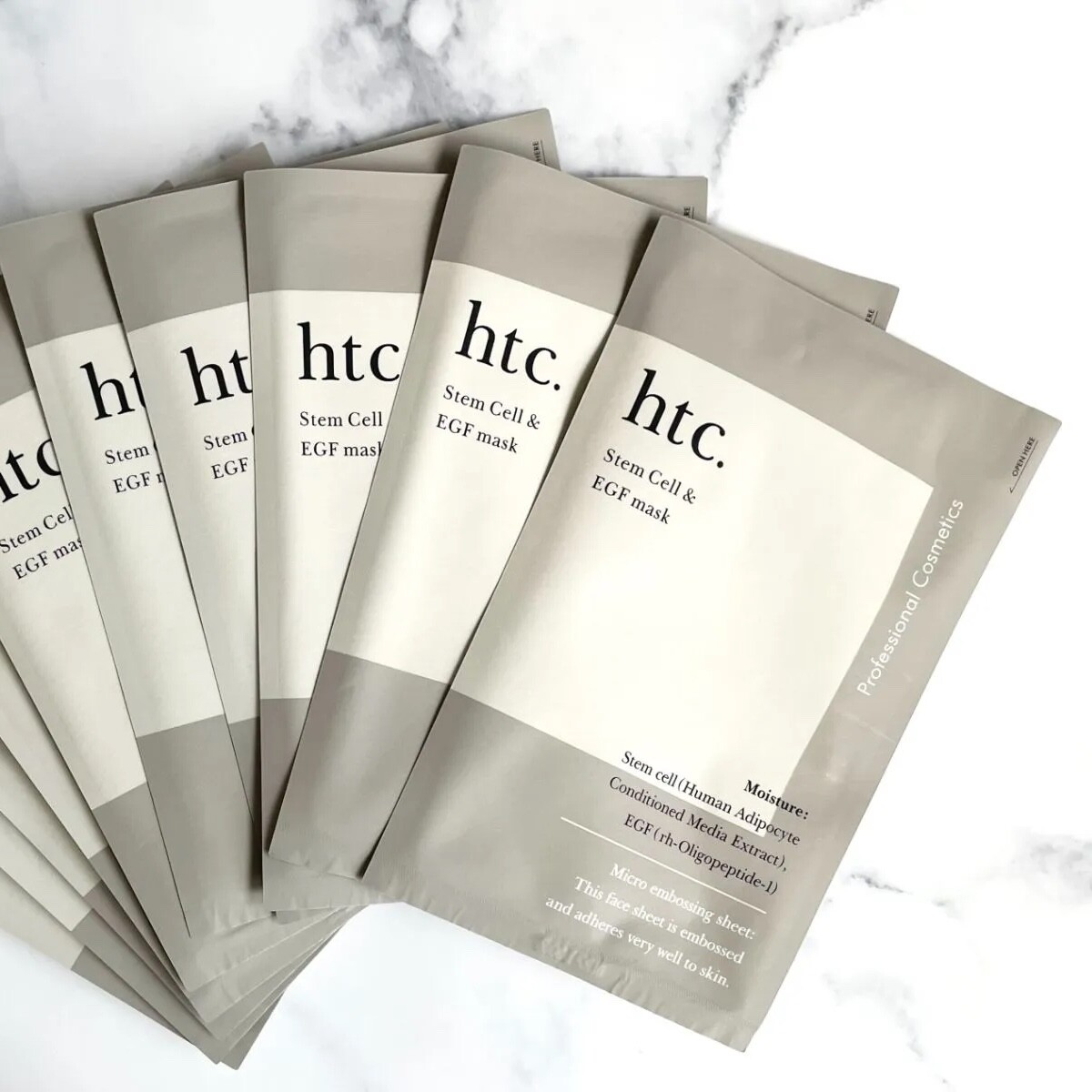 HTC Stem Cell & EGF Mask 10 Sheets x 33ml Hitokan Niacinamide Hito