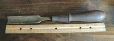 Vintage Buck Brothers Cast Steel 1" Gouge Chisel, W/ WOOD HANDLE