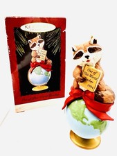 Hallmark Keepsake Ornament 1994 Out of this World Teacher Vintage Racoon