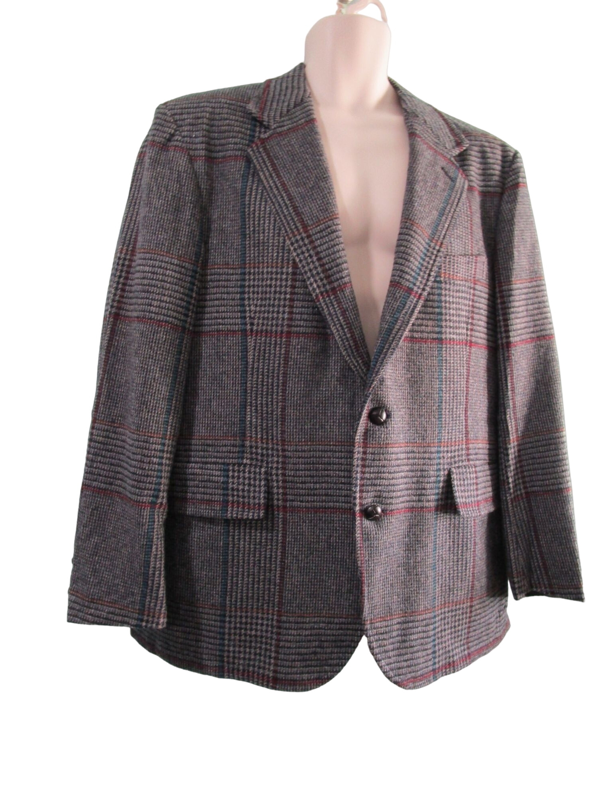 Vintage Pendleton Houndstooth Windowpane Tattersa… - image 12
